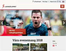Tablet Screenshot of lidingoloppet.se
